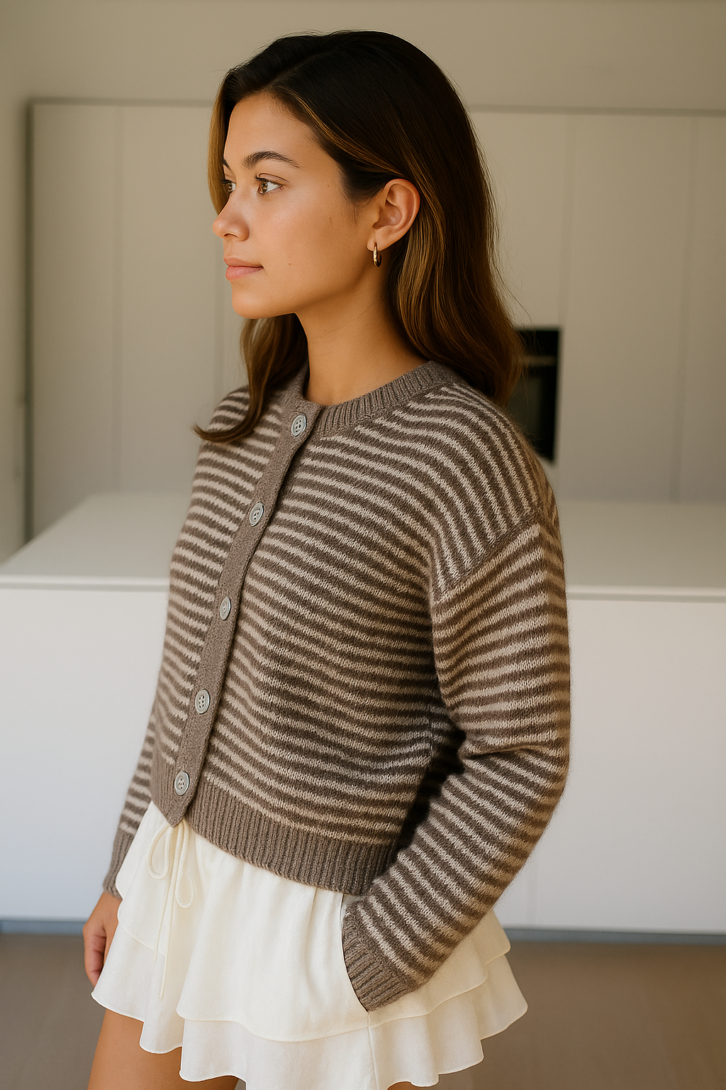 AROA | CARDIGAN CANELA