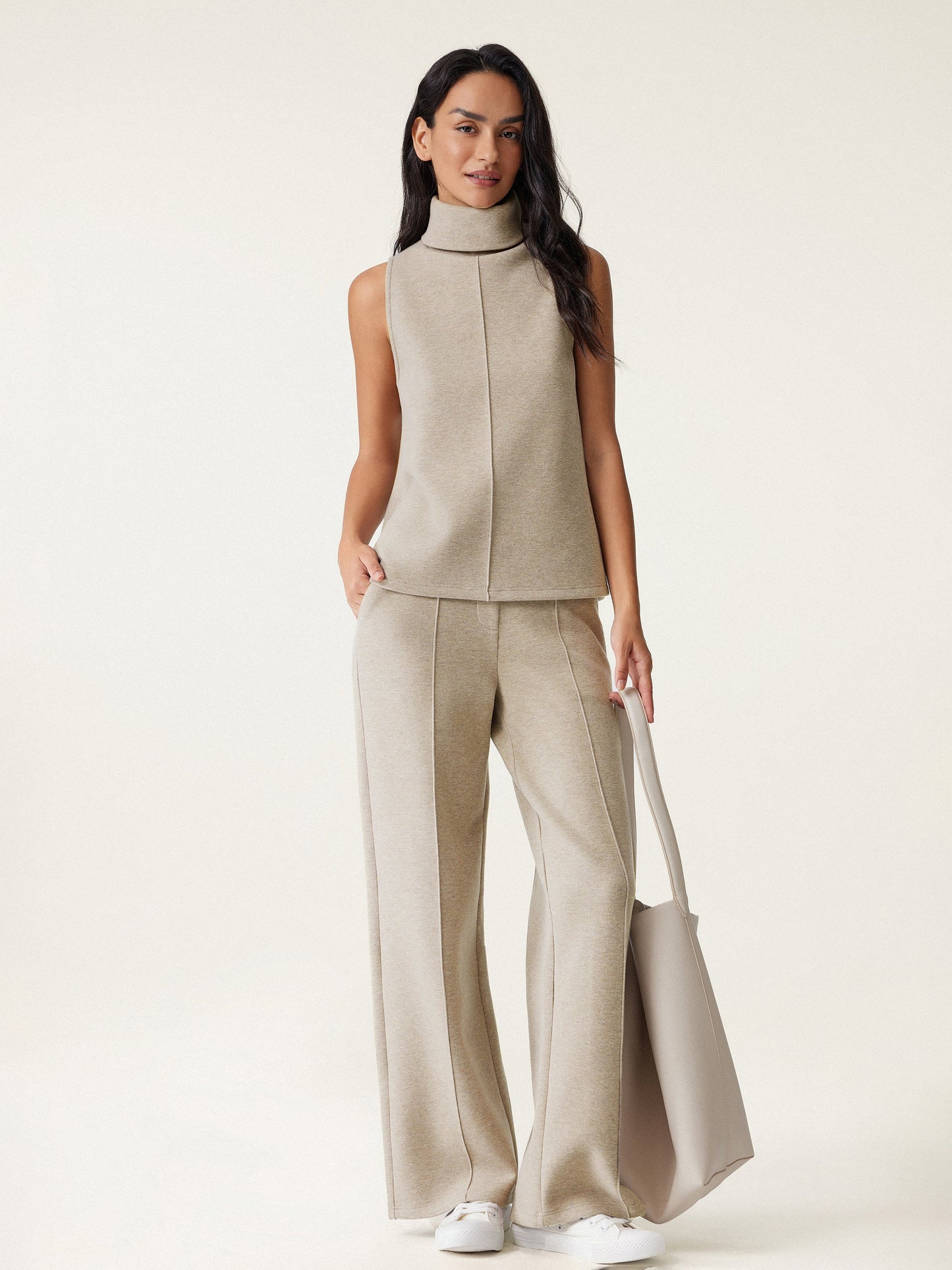 ARIEL | PANTALÓN RECTO DE CINTURA Y TIRO ALTO