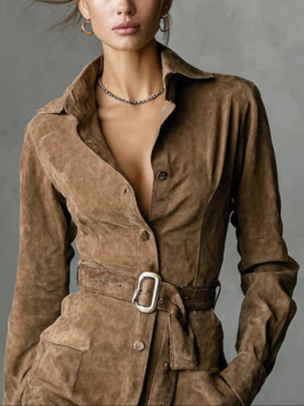 LEONOR | VESTIDO MIDI DE MANGA LARGA