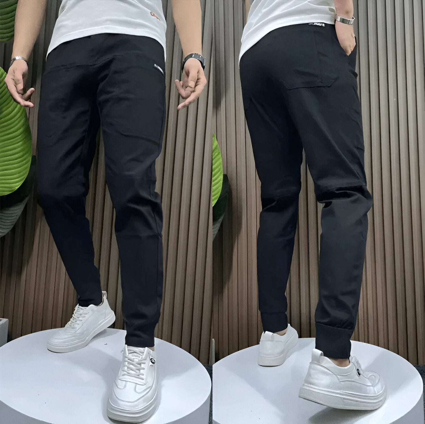 OMARI | PANTALONES CARGO ELÁSTICOS PREMIUM
